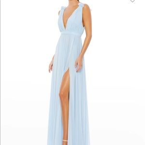 Ieena for Mac DUGGAL V Neck Grecian Gown, Neiman Marcus 10/21, size 4, worn once